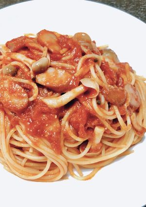 コク旨！ウインナーとしめじのトマトパスタ-レシピのメイン写真