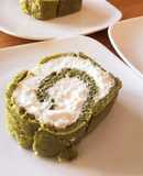 優しい甘さの手作り抹茶ロールケーキ