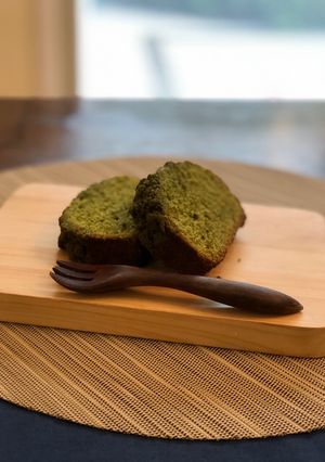 クランブルを重ねた！抹茶パウンドケーキ-レシピのメイン写真
