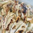 人参の葉で焼き餃子
