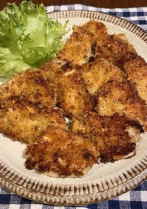 【簡単】鶏胸肉のパン粉焼き-レシピのメイン写真