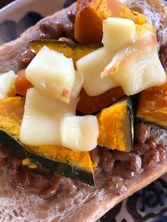 納豆とかぼちゃのチーズトースト-レシピのメイン写真
