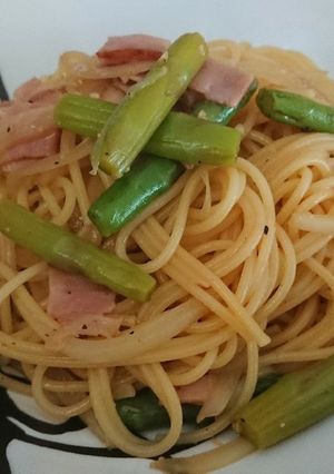ブラックペッパーでピリッと元気和風パスタ-レシピのメイン写真