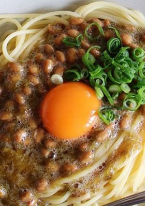 子供も大絶賛！ネバネバフワフワ納豆パスタ-レシピのメイン写真