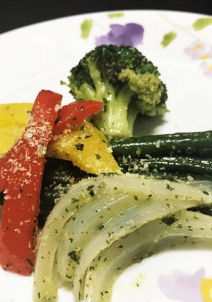 彩り野菜のジェノベソース和え弁当・付け合-レシピのメイン写真