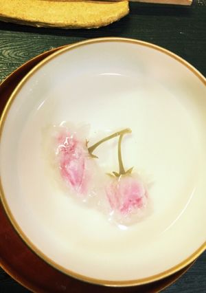 八重桜で桜湯-レシピのメイン写真