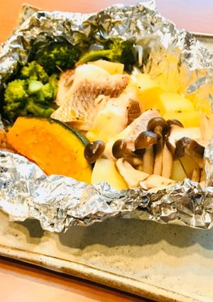 白身魚と野菜のホイル焼き【簡単！酒蒸し】-レシピのメイン写真