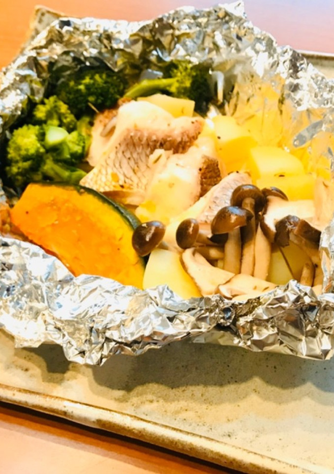 白身魚と野菜のホイル焼き【簡単！酒蒸し】-レシピのメイン写真
