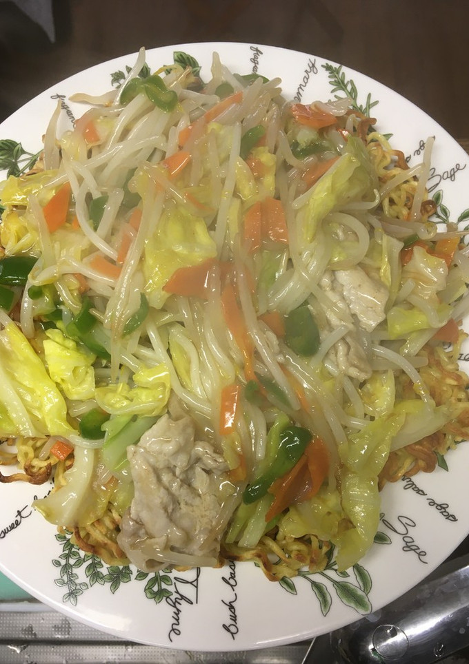 お父さんの「あんかけかた焼そば」-レシピのメイン写真