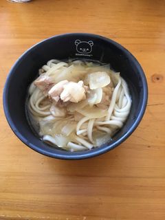 簡単 鶏肉と玉ねぎの うどん汁-レシピのメイン写真
