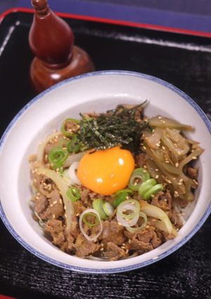 松屋の期間限定!ガリたま牛めし♪-レシピのメイン写真