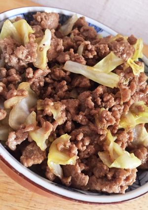ひき肉・キャベツ消費に♪簡単 ソース炒め-レシピのメイン写真