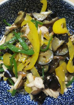 チキンと野菜の梅肉昆布和え-レシピのメイン写真