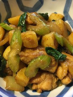 セロリと鶏肉のカレー炒め-レシピのメイン写真