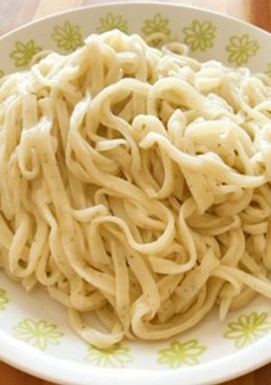 手打ちうどん～青じそペースト入り-レシピのメイン写真