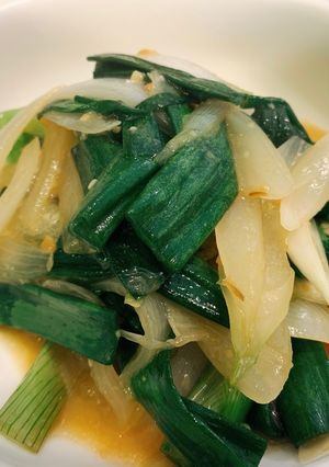 葉玉ねぎ油味噌炒め-レシピのメイン写真