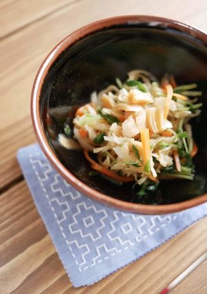 ［防災レシピ］切干しと貝柱の中華サラダ★-レシピのメイン写真