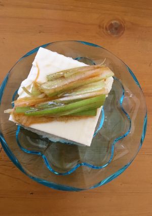 ラー油ねぎのせ豆腐-レシピのメイン写真
