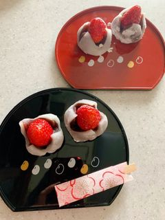小さないちご大福-レシピのメイン写真