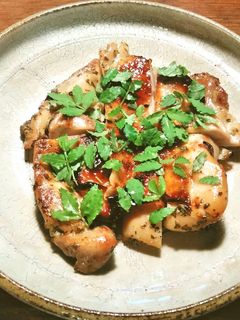 鶏もも肉のロースト木の芽(山椒の葉)塩麴-レシピのメイン写真