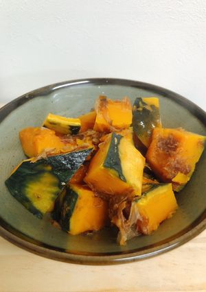 優しい甘み、、かぼちゃの直かつお煮-レシピのメイン写真