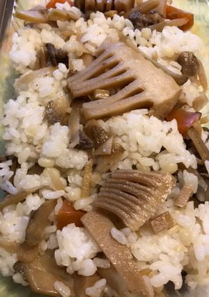 筍と牛肉人参ごぼう　混ぜごはん-レシピのメイン写真
