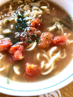 味噌ラーメンのカットトマトのせ-レシピのメイン写真