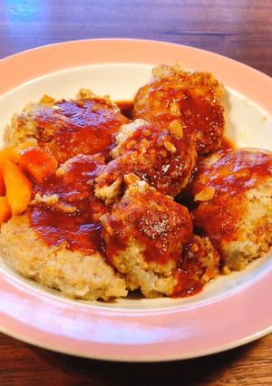 子供と作れる　レンコン豆腐ハンバーグ-レシピのメイン写真