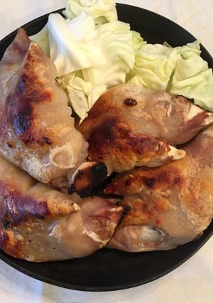 豚足！蒸して×焼いて＝もっちりパリパリ◎-レシピのメイン写真