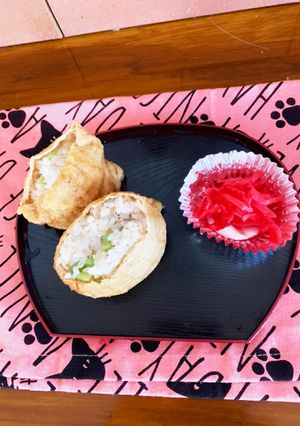 我が家の味☆山葵の茎の塩漬けいなり寿司-レシピのメイン写真