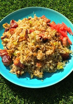 一から作る。葱とベーコンの炒飯-レシピのメイン写真