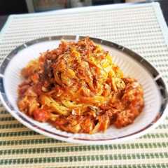 トマトソース☆サバ水煮缶の本格パスタ-レシピのメイン写真