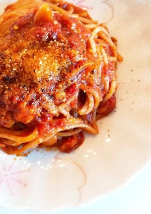 大人気☆簡単野菜いっぱい濃厚トマトパスタ-レシピのメイン写真