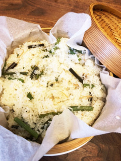 せいろで山菜おこわ-レシピのメイン写真