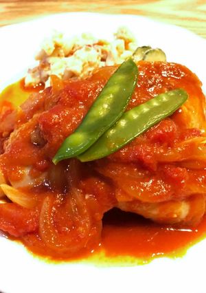 誰でも作れる！超簡単☆鶏のトマト煮-レシピのメイン写真