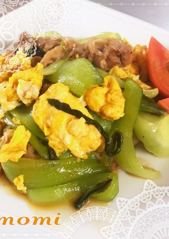 牛肉と青梗菜のオイスターソース炒め-レシピのメイン写真