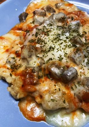 【オートミールでピザのようなもの】-レシピのメイン写真