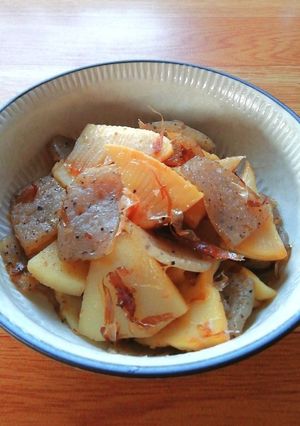＊筍とこんにゃくの炒めもの＊鰹節まぶし-レシピのメイン写真