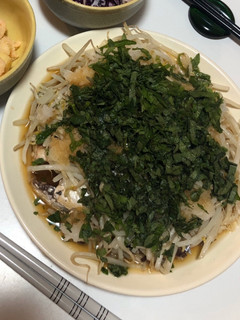 レンジで簡単!大葉のさっぱりサバもやし-レシピのメイン写真
