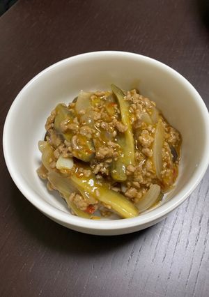 簡単!麻婆ナス-レシピのメイン写真