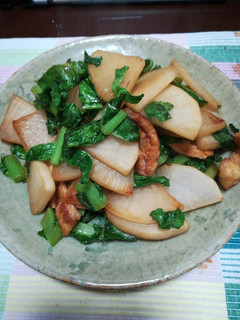 大根の葉の炒め物-レシピのメイン写真