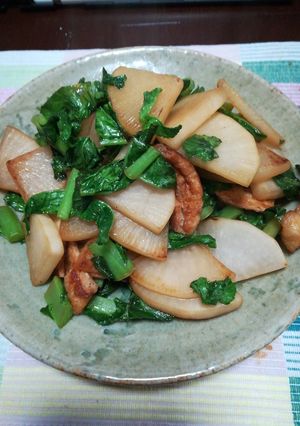 大根の葉の炒め物-レシピのメイン写真