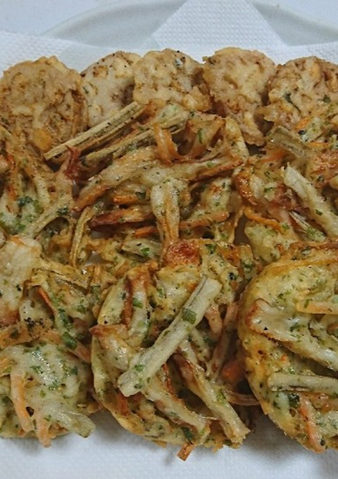 ごぼうとちくわの磯辺かき揚げ-レシピのメイン写真