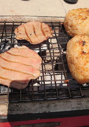 自宅バーベキューにピッタリの焼おにぎり-レシピのメイン写真