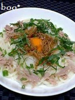 簡単☆イケ麺☆ナメツナ冷やしうど~ん☆-レシピのメイン写真