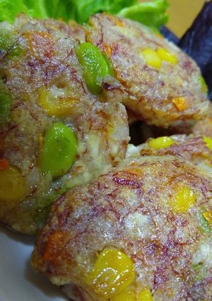 コンビーフで揚げない洋風がんもどき♪-レシピのメイン写真