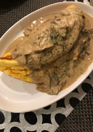 大人気店の味♡ふわふわスフレオムレツ-レシピのメイン写真