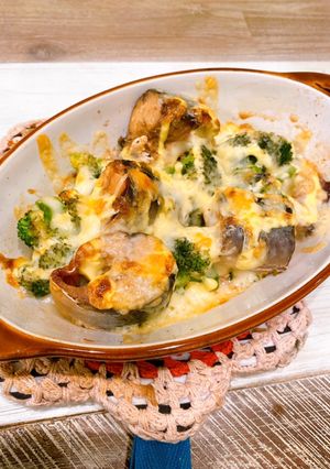 サバの水煮缶とブロッコリーのチーズ焼き！-レシピのメイン写真