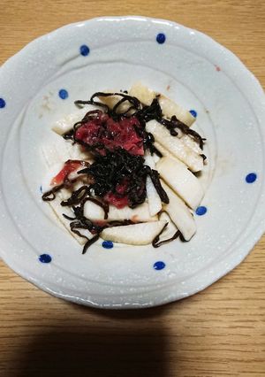 山芋と塩昆布梅和え-レシピのメイン写真