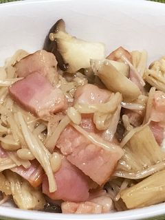 簡単惣菜!きのことベーコン炒め-レシピのメイン写真